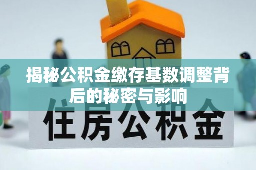 讷河揭秘公积金缴存基数调整背后的秘密与影响
