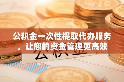 讷河公积金一次性提取代办服务，让您的资金管理更高效